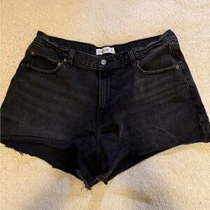 ABERCROMBIE & FITCH Black Denim Women's Shorts